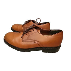 Trader Bay Men's Brown Leather Oxfords Derby Shoes 10 D Dress